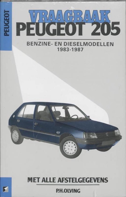 Cover van het boek 'Vraagbaak Peugeot 205 / Benzine-en dieselmodellen 1983-1987' van  Olving