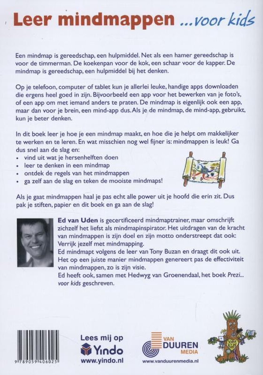 Voor Kids  -   Leer mindmappen voor kids - back cover