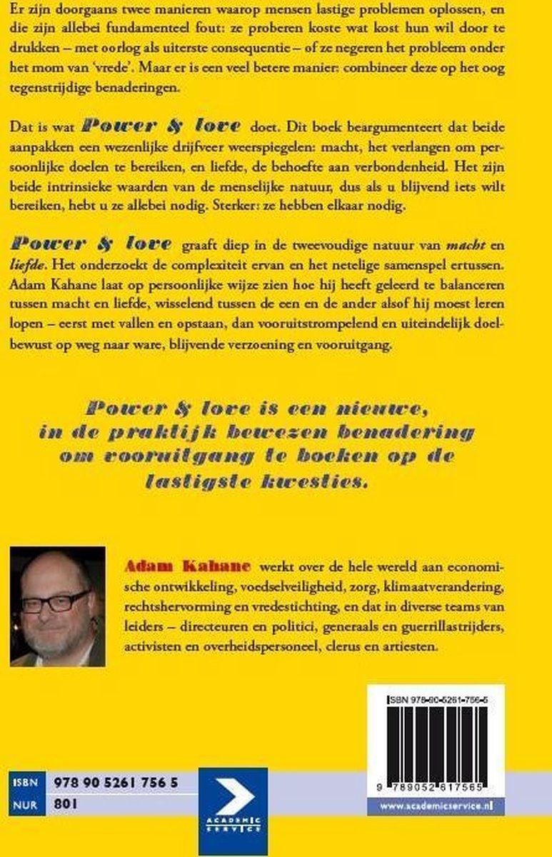 Power and love - back cover