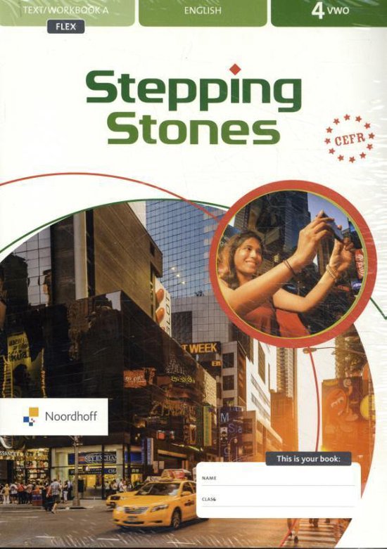Stepping Stones 4 vwo flex english text/workbook A+B, Noordhoff