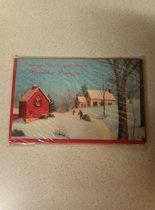 Carte de Noël nostalgie 8 pièces avec enveloppe