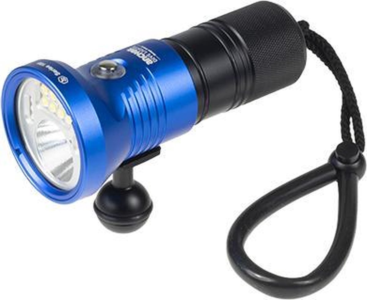 Anchor Dive Lights | AUDACIOUS - Duiklamp | Blauw | 5.000 lumen - Spot - Wide - Video - UV - Rood