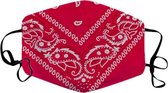 Mondkapje Paisley - Wasbaar mondmasker - Katoen - Herbruikbaar - Boerenzakdoek bandana patroon