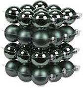 36 glassballs/cap greenlake 57 mm | Kerst | Kerstballen