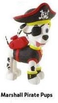 Paw Patrol Pirate Pups Marshall taart topper decoratie 7 cm.