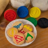 DC Comics: Justice League - Set de 5 tampons à biscuits avec logo