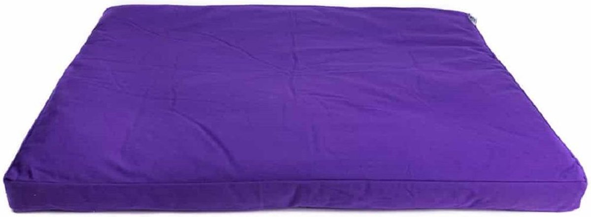 Meditatiemat Zabuton Violet Katoen – 86 x 66 x 6 cm – incl. Binnenhoes