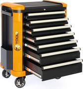ToolR Equipment Gereedschapswagen M - 7 laden  met 5 laden gevuld Oranje
