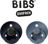 BIBS Fopspeen - Maat 2 (6-18 maanden) DUOPACK - Dark Denim & Petrol - BIBS tutjes - BIBS sucettes