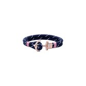 Paul Hewitt Armband Phrep Perlon / nylon, edelstaal 20,5 Blauw / Roze / Rosé Goud 32013676