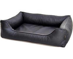 Hondenmand (kunst-leer) Bruno zwart 02 100x75cm