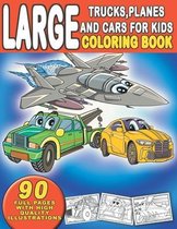 Kiddie Mayer Coloring Books- Large Trucks, Planes and Cars For Kids Coloring Book