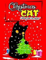 Christmas cat coloring book for Adults