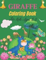GIRAFFE Coloring Book For kids Ages 4-8