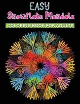 easy snowflake mandala coloring book for adults