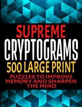Supreme Cryptograms 500 Large Print