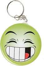 Lg-imports Sleutelhanger Smiley Junior 5,8 Cm Groen