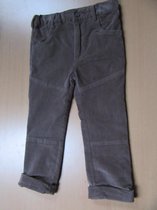 Noukie's - Lange broek - Velour -  bruin - 4 jaar 104