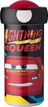 Schoolbeker - Cars - Lightning Mc Queen - In cadeauverpakking met gekleurd lint