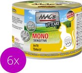 MAC's Vetcare Kattenvoer - Mono proteïne - Puur Kalkoen - 6 x 200g