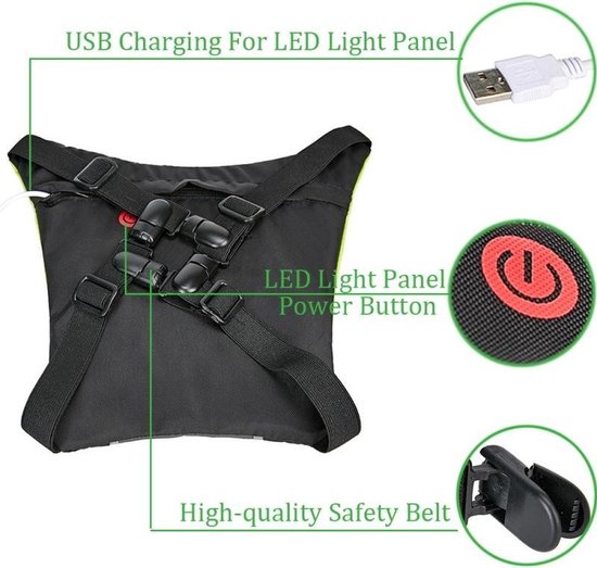 Gato reflectievest LED USB ULTRA kopen