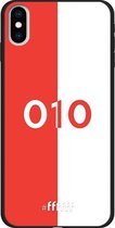 6F hoesje - geschikt voor iPhone Xs Max -  TPU Case - Feyenoord - 010 #ffffff