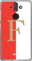 6F hoesje - geschikt voor Nokia 8 Sirocco -  Transparant TPU Case - Feyenoord - F #ffffff