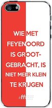 6F hoesje - geschikt voor iPhone SE (2016) -  Transparant TPU Case - Feyenoord - Grootgebracht #ffffff
