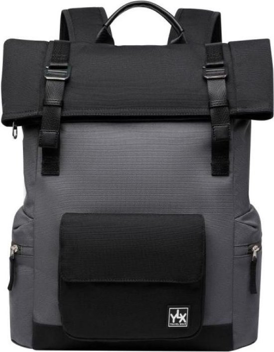 YLX Original Backpack 2.0. Donker grijs en zwart. Recycled Rpet materiaal. Eco-friendly