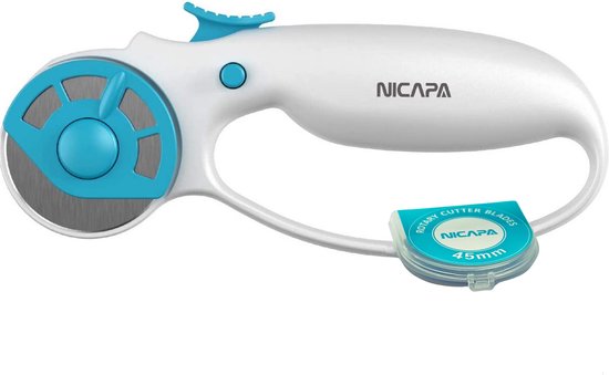 NICAPA Rolmes - Snijden & Knippen - Rolmes voor Stof, Leer, Denim - + 5 gratis messen van RVS - ø45 mm - Nicapa