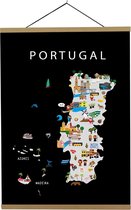 Kaart van Portugal | B2 poster | 50x70 cm | Maison Maps