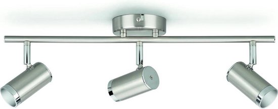 Philips Espimas Faretti LED 2 Luci – 4.3 W Totale, Cromo, Orientabili, Risparmio Energetico