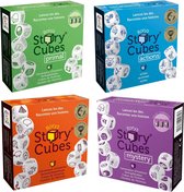 Spellenbundel - Dobbelspel - 4 Stuks - Rory's Story Cubes Actions, Primal, Original & Mystery