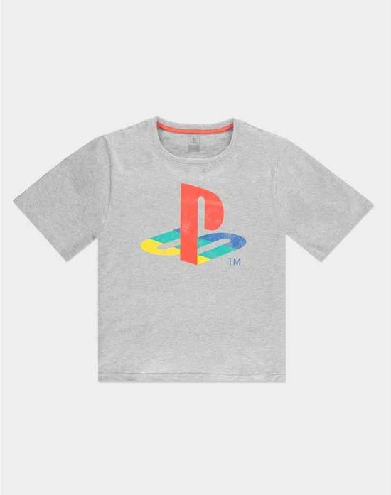 Sony PlayStation Logo Womens Tshirt L