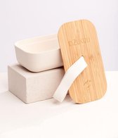 Dzukou Pine Forest - Bamboe Lunchbox - Bamboe Brooddoos - Bamboe Broodtrommel - Eco Lunchbox - Wit - 700 ml