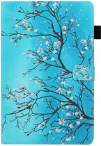 Samsung Galaxy tab A7 10.4 (2020) - hoesje book case cover - Blauw lente