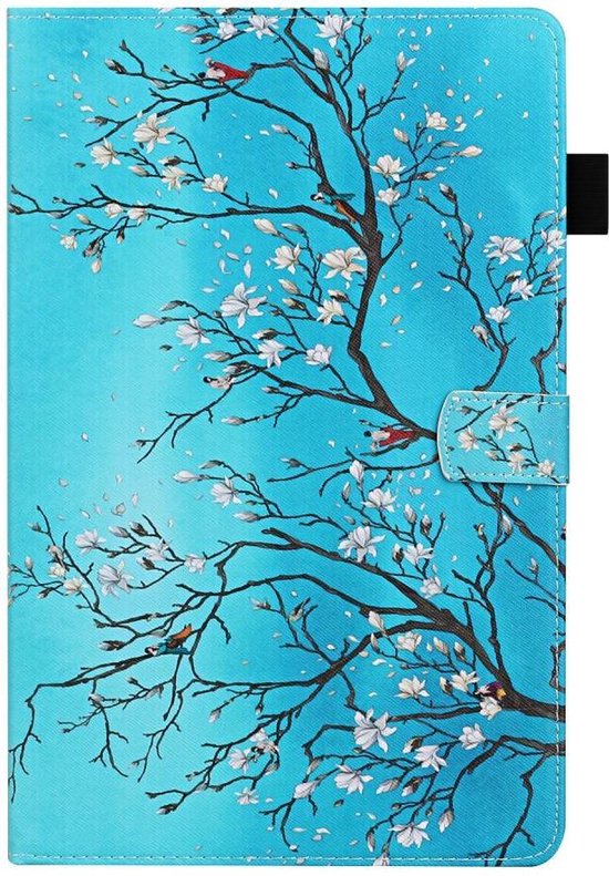 Samsung Galaxy tab A7 10.4 (2020) - hoesje book case cover - Blauw lente