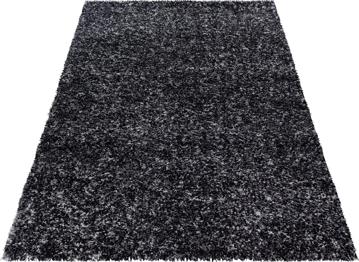 Hoogpolig vloerkleed Enjoy - antraciet - 120x170 cm