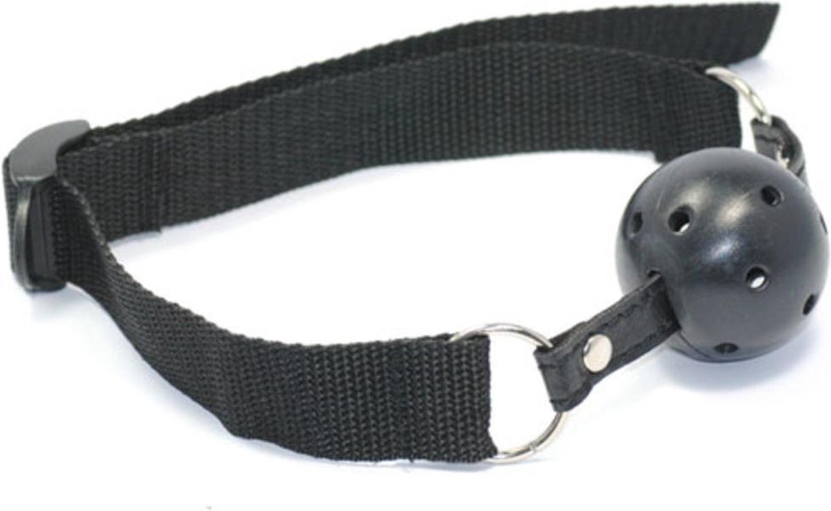 Goedkoopste Gagball Zwart - Leuk voor sex spelletjes - Voor koppels - SM - Bondage - Zwart - Fetish - Kant - Sex speeltjes - Erotiek - Sex toys - Voor vrouwen