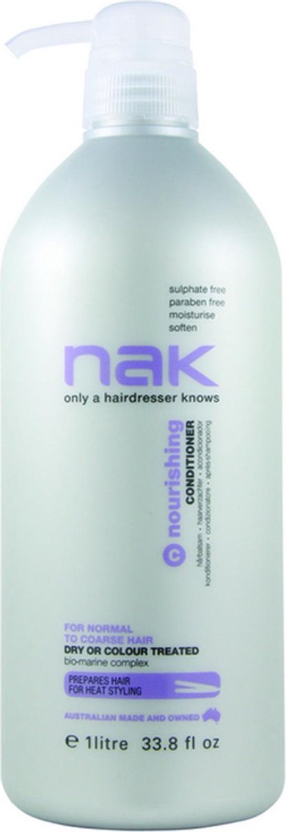 Nak Nourishing Conditioner-1000 ml met pomp - Conditioner voor ieder haartype