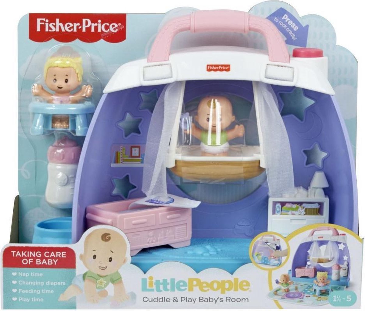 Fisher Price Little People - Babies Deluxe Speelset kinderkamer - Fisher-Price