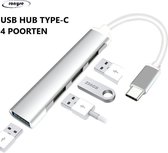Adaptateur multiport USB C-HUB 4 en 1 - 4x ports USB - Chargement USB 3.0 et Type-C - Utilisable pour Macbook Pro, iPad Pro