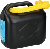 Jerrycan / benzinetank 20 liter zwart met trechter
