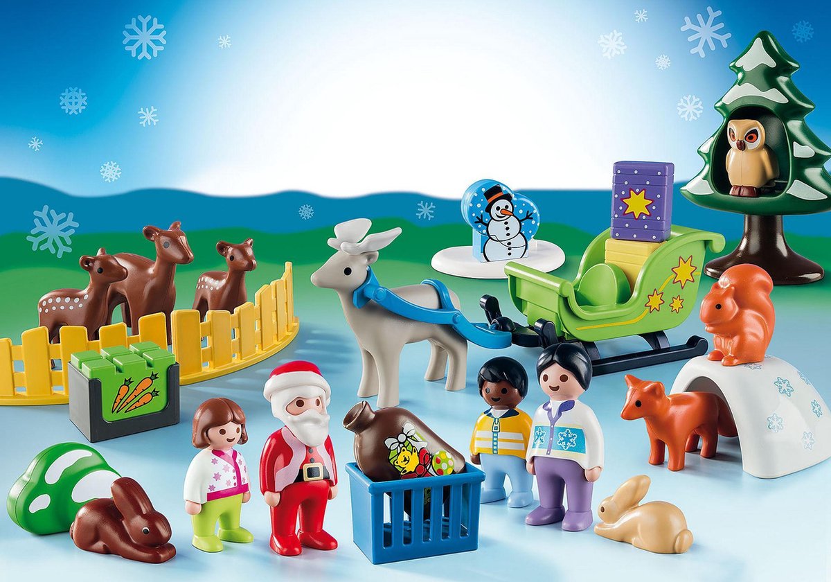 Playmobil 123 Calendrier de l'Avent de Noël dans la forêt des animaux