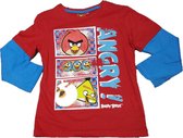 Angry Birds - Longsleeve - Rood & Blauw - 128 cm - 8 jaar - 100% katoen