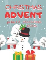 Christmas Advent Colouring Book for Kids 4-8