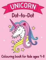Unicorn Dot to Dot Colouring Book for Kids Ages 4-8
