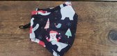 Kerst mondkapje  ,wasbaar,  verstelbaar en gratis verzending!