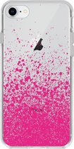 Design Backcover iPhone SE (2020) / 8 / 7 hoesje - Splatter Pink