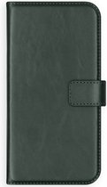 Selencia Hoesje Geschikt voor Samsung Galaxy A21s Hoesje Met Pasjeshouder - Selencia Echt Lederen Bookcase - Groen